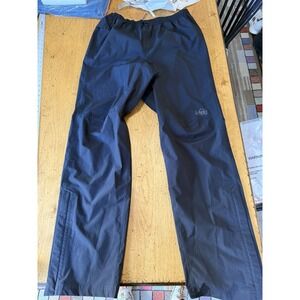 REI Co-Op  Trailmade Rain Pants Mens Medium Tall  Black  Waterproof